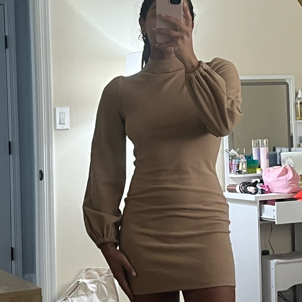 Tan Fashion Nova Dress